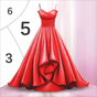 Gown Color by Number Book icon