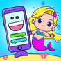Mermaid baby phone for girls