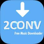 Free 2Conv Mp3 Music Downloader의 apk 아이콘