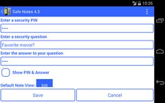 Скриншот 16 APK-версии Safe Notes is a secure notepad