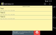 Safe Notes is a secure notepad screenshot apk 2