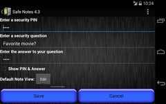 Скриншот 12 APK-версии Safe Notes is a secure notepad