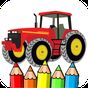 tractor coloring page 图标