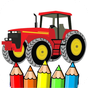 tractor coloring page