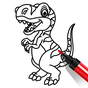 Раскрасьте Дино: Динозавр Конг
