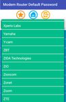 Modem Router Default Password screenshot APK 1