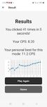 CPS Test Pro- Click Speed Test captura de pantalla apk 1