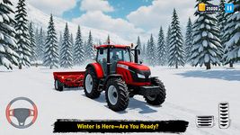 Snow Tractor Farming Simulator screenshot apk 10