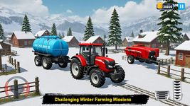 Snow Tractor Farming Simulator captura de pantalla apk 14