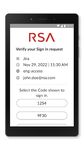 Скриншот 1 APK-версии RSA SecurID Software Token