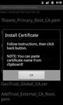 Imagem 1 do Certificate Installer