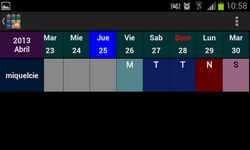 Скриншот 3 APK-версии Календарь SaTurnos Pro