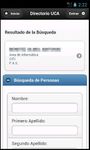 Directorio de la UCA captura de pantalla apk 1