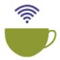 Free WiFi Cafe Spots Simgesi
