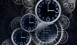 Gambar Black Clock Live Wallpaper HD 9