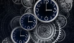 Black Clock Live Wallpaper HD Bild 1