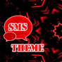 Icono de Rojo Negro GO SMS Theme