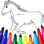Ícone do Cavalo jogo de colorir