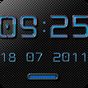NEON BLUE Digital Clock Widget APK