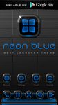 NEON BLUE Digital Clock Widget imgesi 1