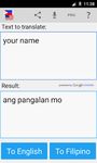Filipino de Inglés traductor captura de pantalla apk 