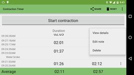 Captură de ecran Contraction Timer apk 4