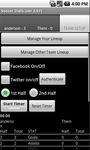 Screenshot 3 di Soccer Stats w/ Timer apk