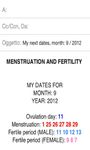 Screenshot  di Mestruazioni Fertilità PRO Lte apk