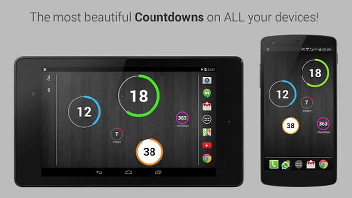 Countdown Zähler - App Widget für Android - Download