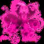 ピンクの花のテーマGOランチャー