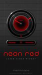 NEON RED Laser Clock Widget imgesi 3