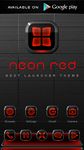 NEON RED Laser Clock Widget imgesi 