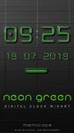 NEON GREEN Digi Clock Widget image 4