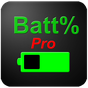 Иконка Pro батареи в процентах