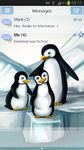 Captura de tela do apk Tema dos pinguins GO SMS Pro 2