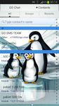 Captura de tela do apk Tema dos pinguins GO SMS Pro 1
