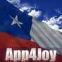 3D Chile Flag Live Wallpaper