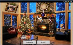 Tangkapan layar apk Christmas Fireplace LWP 9