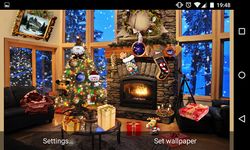 Скриншот 1 APK-версии Christmas Fireplace LWP