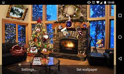 Screenshot  di Christmas Fireplace LWP apk