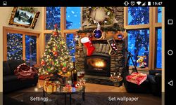 Tangkapan layar apk Christmas Fireplace LWP 17