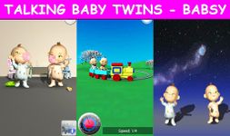 Talking Twins bebé - Babsy captura de pantalla apk 4