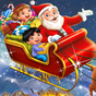 Weihnachtsmann 3D Hintergrund Icon