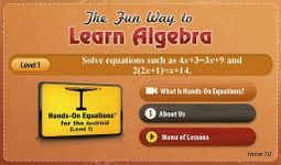 Captura de tela do apk Hands-On Equations 1 5