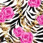 Zebra and Roses Wallpaper Simgesi