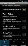 Wave Answer Control captura de pantalla apk 1