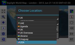 Captura de tela do apk Daylight World Map 3