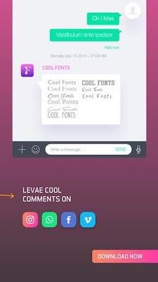 Cool Fonts for Whatsapp & SMS für Android - Download