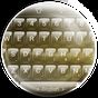 Keyboard Theme Glass Gold APK