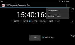 Скриншот 5 APK-версии LTC Timecode Generator Pro